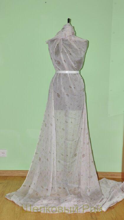 Шелковый шифон зонтики "Dior" (№-5)