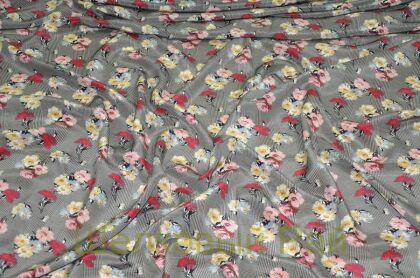 Шелк крепдешин клетка "Monnalisa" (д-1007)