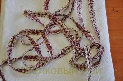 Тесьма бордовая "Chanel" 1,5 см (д-1448)