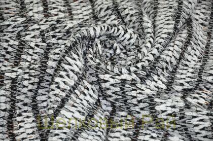 Шерсть вязаная "Missoni" цвет черно-белый (г-493-3)