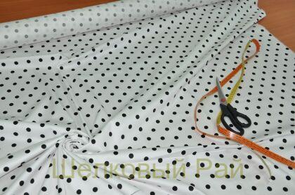 Хлопок с эластаном "Горошек" (г-410)