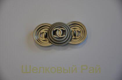 Пуговицы "Chanel" металл серый 23 мм (д-1436)