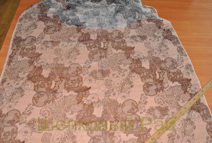 Кружевной шифон шелковый крэш "Van Noten" (ж-26)