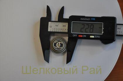 Пуговицы "Chanel" металл серый 23 мм (д-1436)