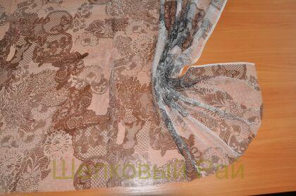 Кружевной шифон шелковый крэш "Van Noten" (ж-26)