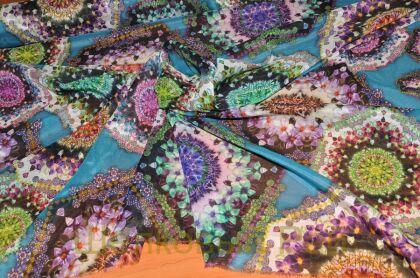 Шифон стрейч шелк "Missoni" (д-906)