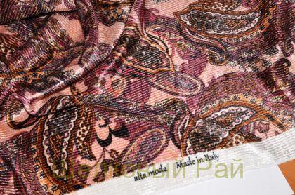 Бархат стильный на шелке "Etro" (д-915)