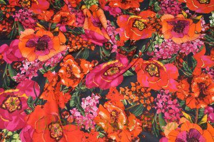 Хлопок для рубашек "Цветочный мир" (д-488)