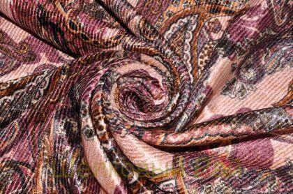 Бархат стильный на шелке "Etro" (д-915)