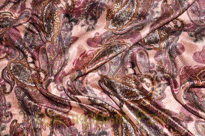 Бархат стильный на шелке "Etro" (д-915)