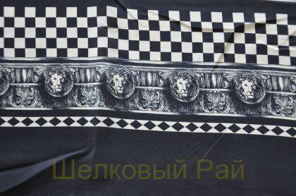 Шелк крепдешин купоны "VERSACE" (д-1059)