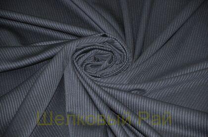 Костюмная шерсть стрейч полоска "Pierre Cardin" (а-174)