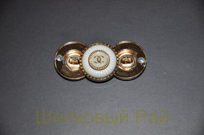 Пуговицы "Chanel" белые 22 мм (д-1428)