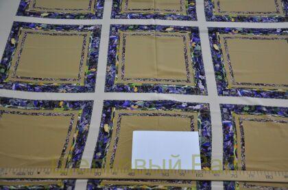 Крепдешин шелк рисунок раппорт "Armani" (№-23)