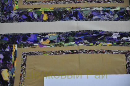 Крепдешин шелк рисунок раппорт "Armani" (№-23)