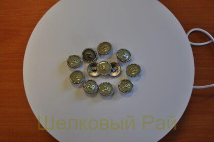 Пуговицы Chanel 18 мм, горчичный цвет (д-1422)