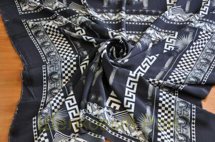 Шелк крепдешин купоны "VERSACE" (д-1059)