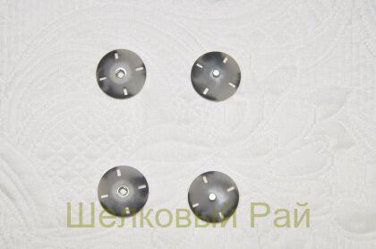 Кнопка пришивная серая матовая (д-1098)