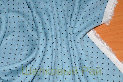 Плательная ткань в мелкий горошек (д-919)