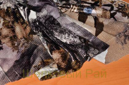 Бархат модный на шелке "Dior-Природа" (д-914)