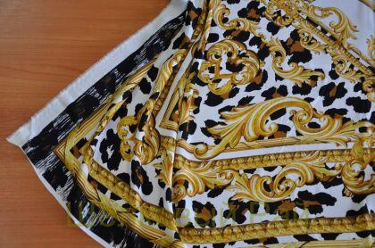 Шелк крепдешин купон "VERSACE" (д-1061)