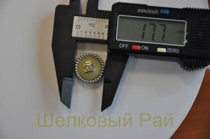Пуговицы Chanel 18 мм, горчичный цвет (д-1422)