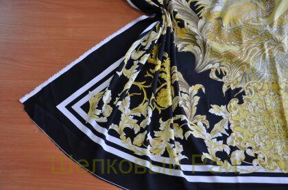 Шелк стрейч купоны "VERSACE" (д-1062)