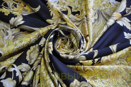Шелк стрейч купоны "VERSACE" (д-1062)