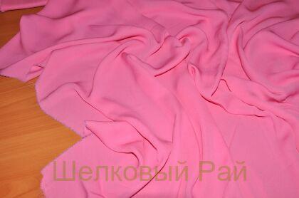 Шелк креп 100% натуральный розовый (д-1462)