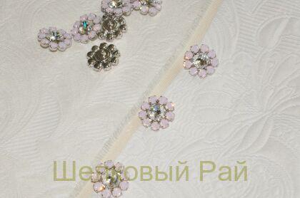 Пуговицы пришивные со стразами (21667/40)
