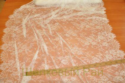 Кружево белое тонкое с фестонами "Solstiss" (к-37)