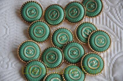 Пуговицы Chanel 22 мм цвет зеленый (д-1431)