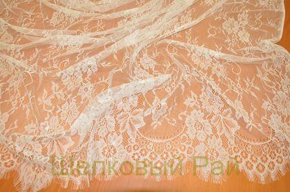 Кружево белое тонкое с фестонами "Solstiss" (к-37)