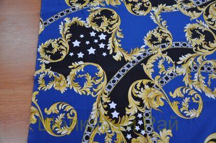 Крепдешин шелковый стрейч "VERSACE" (д-1065)