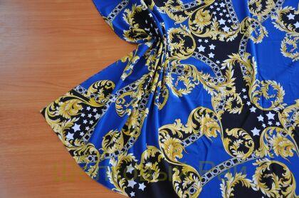 Крепдешин шелковый стрейч "VERSACE" (д-1065)