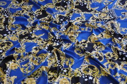 Крепдешин шелковый стрейч "VERSACE" (д-1065)