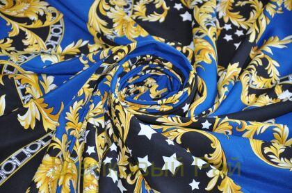 Крепдешин шелковый стрейч "VERSACE" (д-1065)