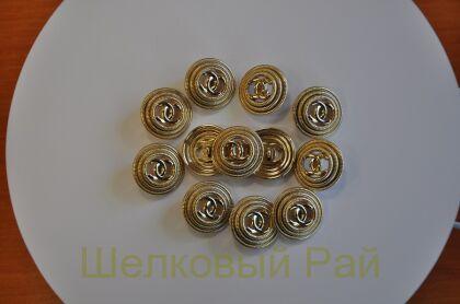 Пуговицы "Chanel" золотистые 23 мм (д-1435)