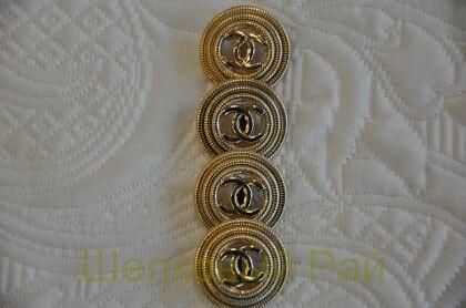 Пуговицы "Chanel" золотистые 23 мм (д-1435)
