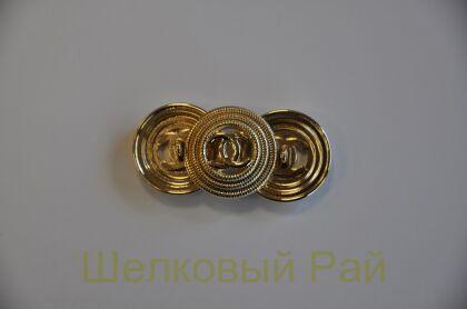 Пуговицы "Chanel" золотистые 23 мм (д-1435)