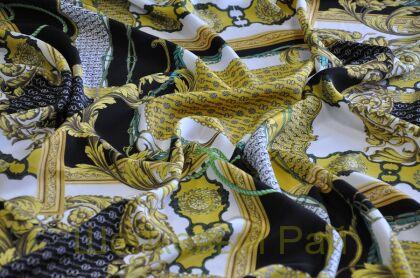 Шелк крепдешин в стиле VERSACE (д-1066)