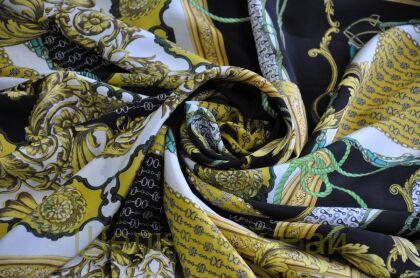 Шелк крепдешин в стиле VERSACE (д-1066)