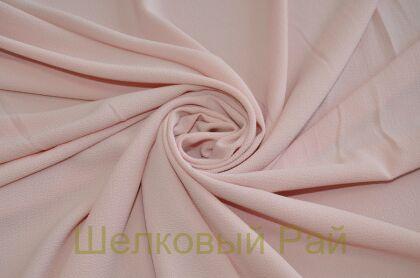 Крепдешин искусственный, цвет бледно-розовый, (д-113)