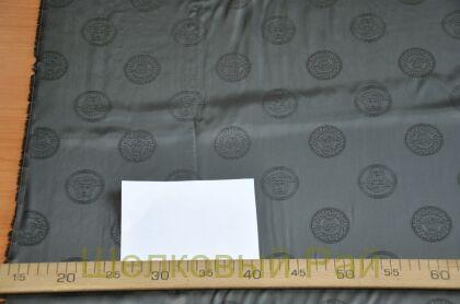 Подкладочная ткань цвет болотный "Versace" (д-977)