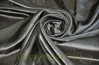 Подкладочная ткань цвет болотный "Versace" (д-977)