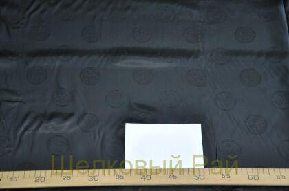 Подкладочная ткань черная "Versace" (д-976)