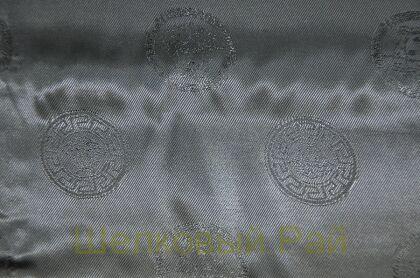 Подкладочная ткань черная "Versace" (д-976)