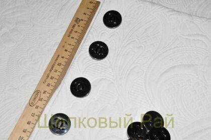 Пуговицы Chanel - 25 мм цвет никель "Chanel" (к-27)