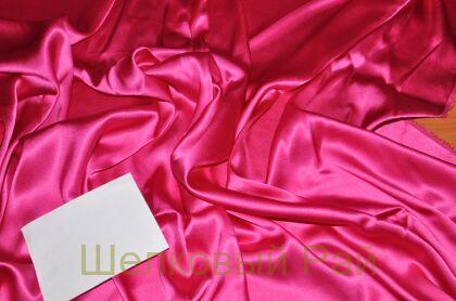 Шелк розовый атлас стрейч (г-52)