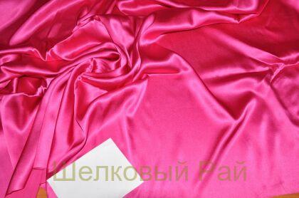 Шелк розовый атлас стрейч (г-52)